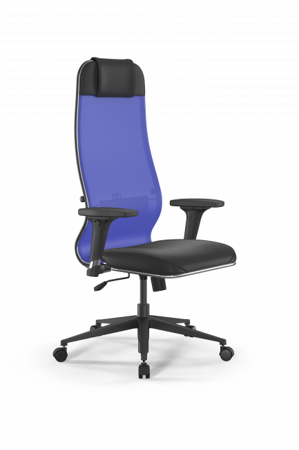 Кресло Sit 10 B1-115D - T+Extra /Um00/Wm12/D02P(M09.B11.G19.W02), васильковый-черный