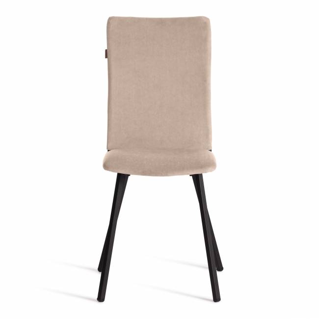 Стул обеденный La Rousse флок , бежевый/черный, 7, 49х50х93 бежевый флок