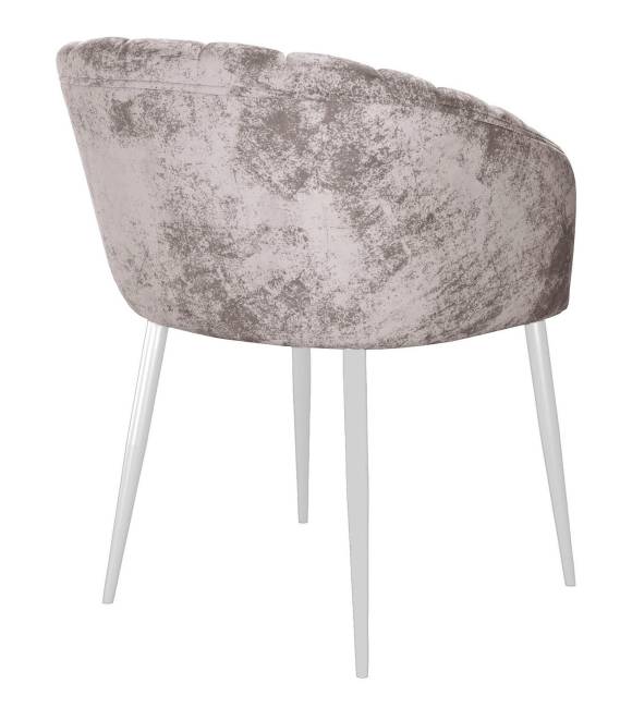 Стул DikLine 442 поворотный, M02 бежевый, ножки белые