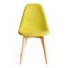 Стул CINDY SOFT (mod. C1021F1-1) фактурный велюр/дерево бук, 55 х 48 х 83 см, Светло-зеленый LY1701-8 / натуральный (Комплект из 4 шт.) светло-зеленый