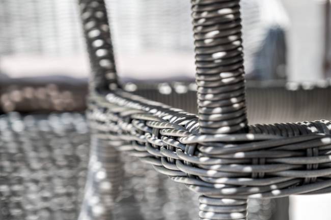 "Фредо" обеденная группа плетеная, цвет графит "Фредо" обеденная группа плетеная, цвет графит