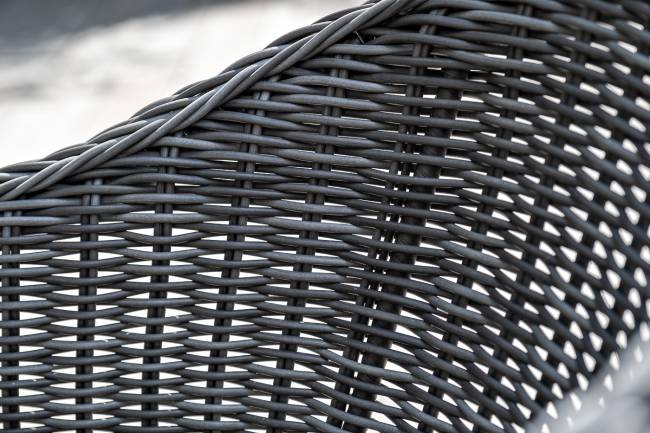 "Фредо" обеденная группа плетеная, цвет графит "Фредо" обеденная группа плетеная, цвет графит