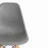 Стул CINDY (EAMES) (mod. 001) дерево бук/металл/сиденье пластик, 51x46x82см, серый/grey (Комплект из 4 шт.)
