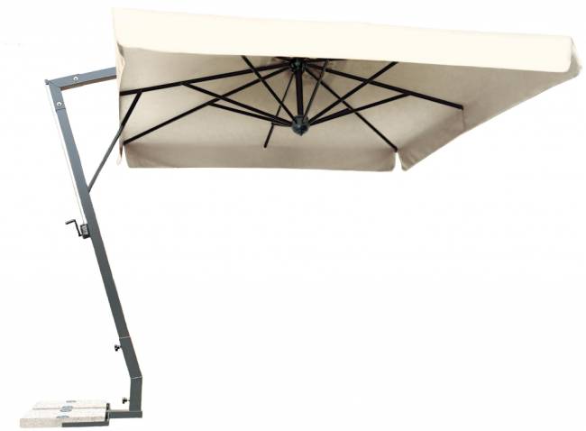 Зонт профессиональный 2х3 м Napoli Braccio антрацит, слоновая кость 2000х3000 мм Зонт профессиональный 2х3 м Napoli Braccio антрацит, слоновая кость 2000х3000 мм