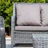 "Гляссе" диван трехместный из искусственного ротанга, цвет графит "Гляссе" диван трехместный из искусственного ротанга, цвет графит