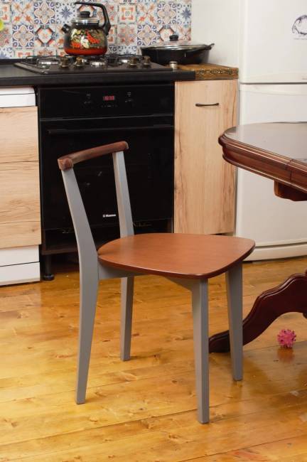 Стул Франк Ж, Орех/Серый