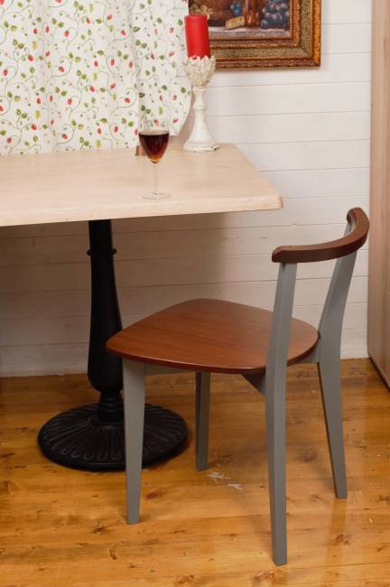 Стул Франк Ж, Орех/Серый