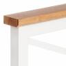 Кровать Iris (mod.9311) дерево гевея/металл, 160*200 см (Queen bed), Белый (White) Белый (White) дерево гевея/металл