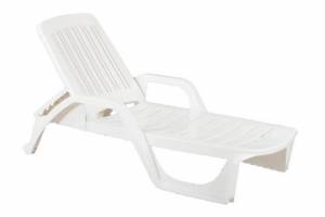 Лежак пластиковый Nilo white Лежак пластиковый Nilo white