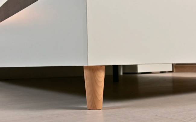 Кровать Муссон 1600 с ортопедическим основанием с тумбочкой и комодом с зеркалом цвет белый/дуб эндгрейн элегантный Кровать Муссон 1600 с ортопедическим основанием с тумбочкой и комодом с зеркалом цвет белый/дуб эндгрейн элегантный